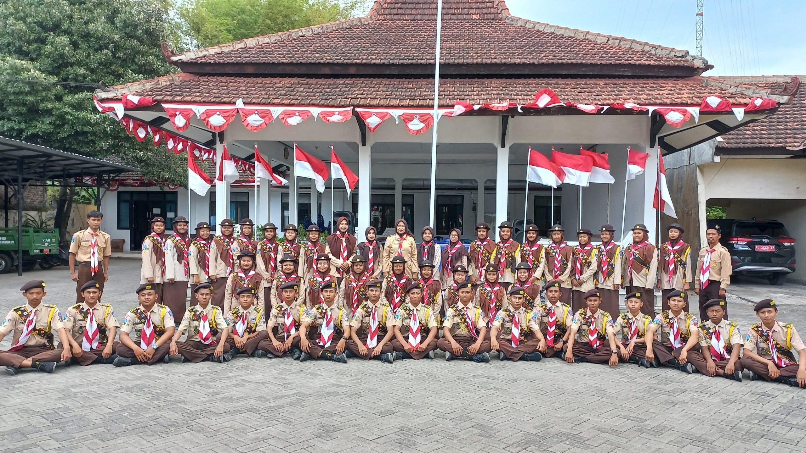 42 Calon Pasukan Garuda Pramuka Penegak Gudep MA Al Islam Joresan ikuti Safari Camp Kwarran Mlarak Ponorogo.