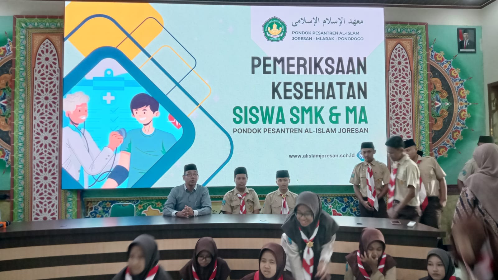 Pemeriksaan Kesehatan Berkala Peserta Didik MA Al Islam Joresan: Kepedulian untuk Masa Depan Sehat.