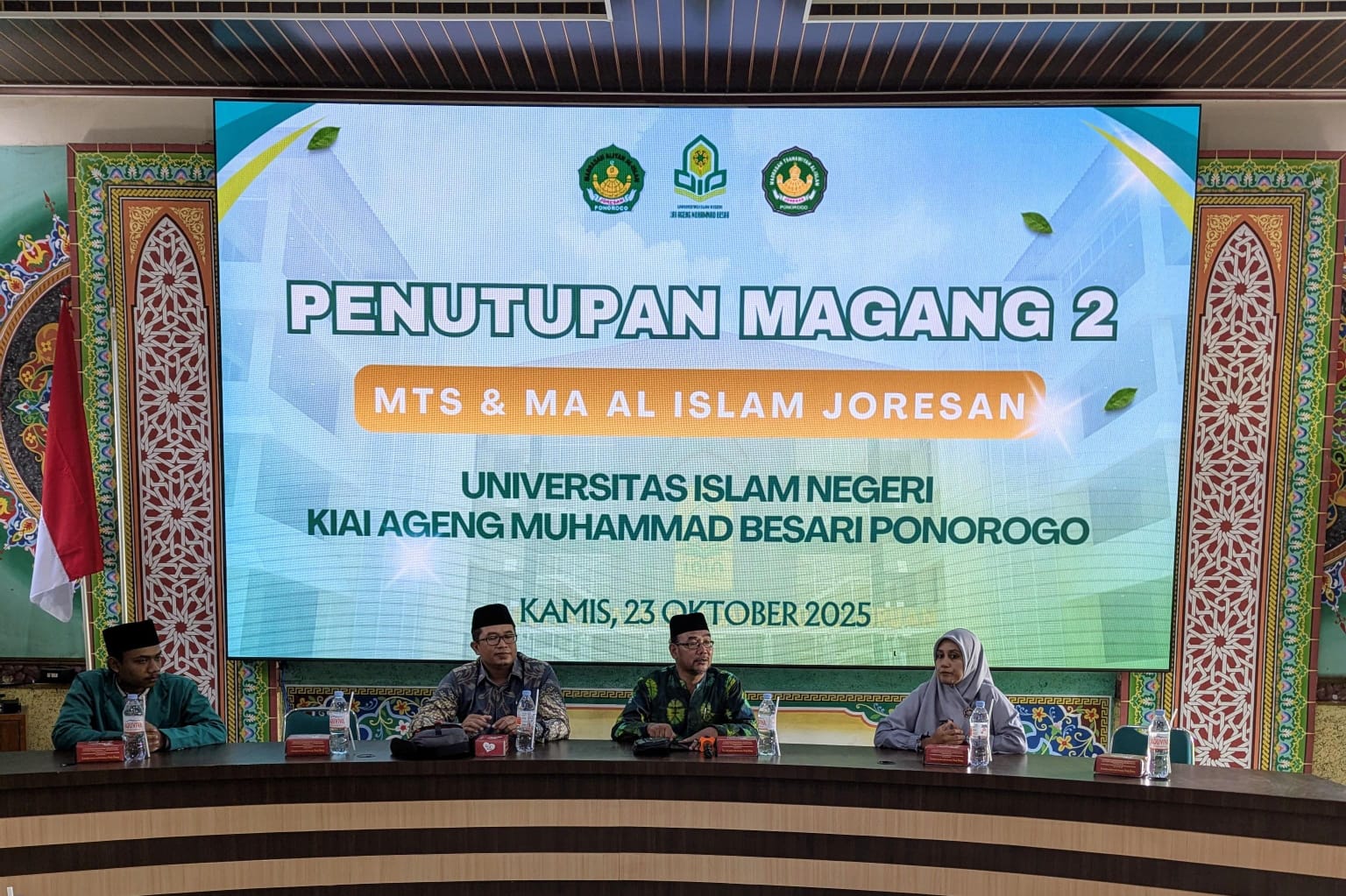 Penutupan Magang 2 Mahasiswa UIN Kyai Ageng Muhammad Besari Ponorogo di Al-Islam Joresan.