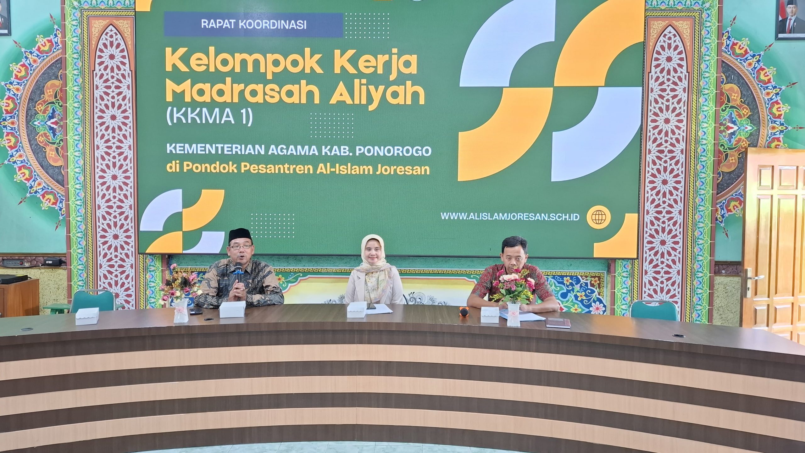 Kuatkan Sinergitas, MA Al Islam Joresan Jadi tuan rumah Rapat koordinasi KKMA 1 Ponorogo.
